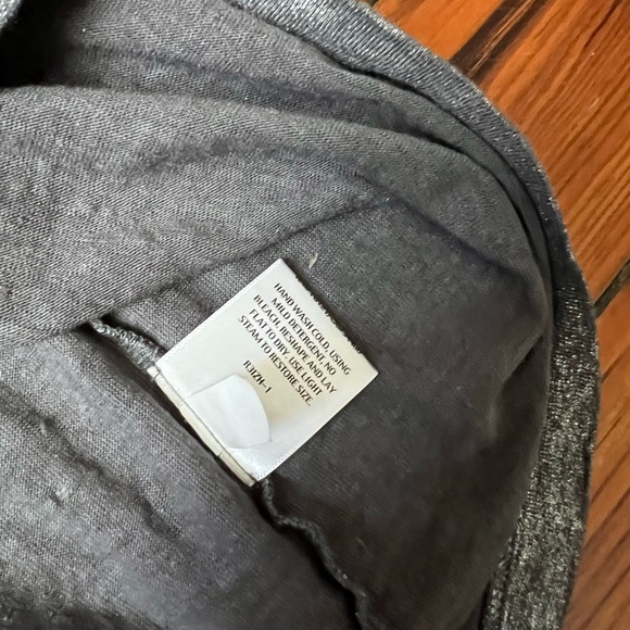 Eileen Fisher Metallic Linen Top - Picture 3 of 5